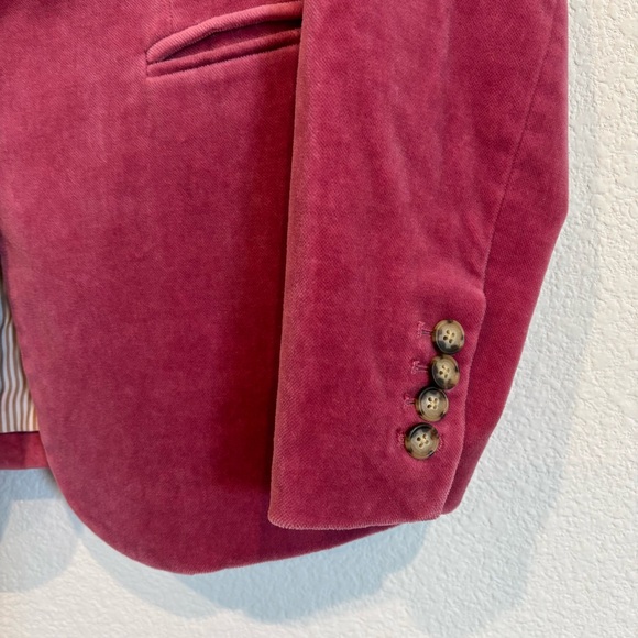J. Crew Size 4 Pink Velvet Blazer - Picture 5 of 8